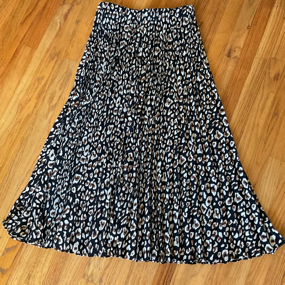 Umgee Leopard Print Skirt